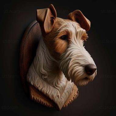 3D model Foxterrier dog (STL)